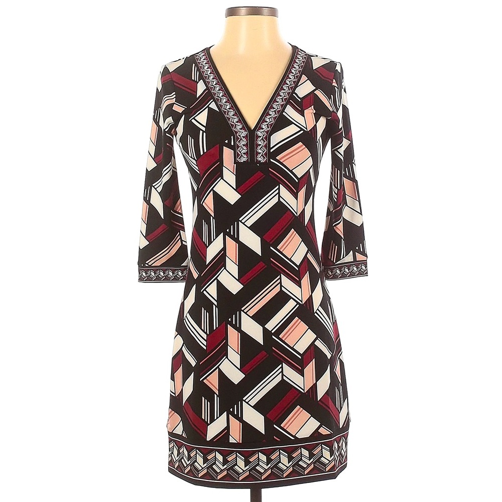 WHBM Geo Print Dress